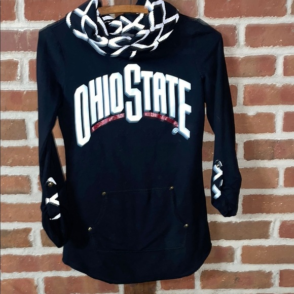 Ohio State Game day Couture Black and White Sweatshirt, size XS - Picture 1 of 6
